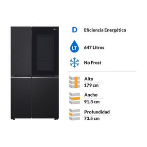 Refrigerador Side By Side LG GS66BVM.AEPPECL / No Frost / 647 Litros